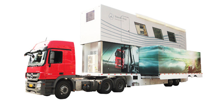 Large Size Double-Layer Double-Expansion Mobile Stage Vehicl