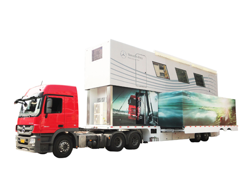 Large Size Double-Layer Double-Expansion Mobile Stage Vehicl